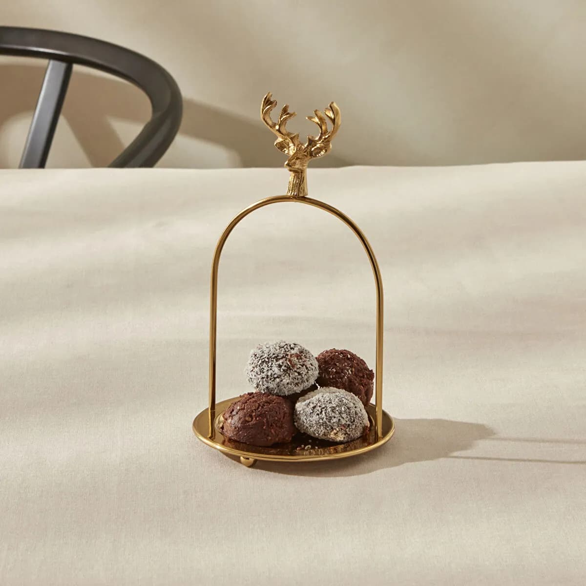 كاراجا هوم وعاء تقديم ميزون 12×12×20 سم ذهبي