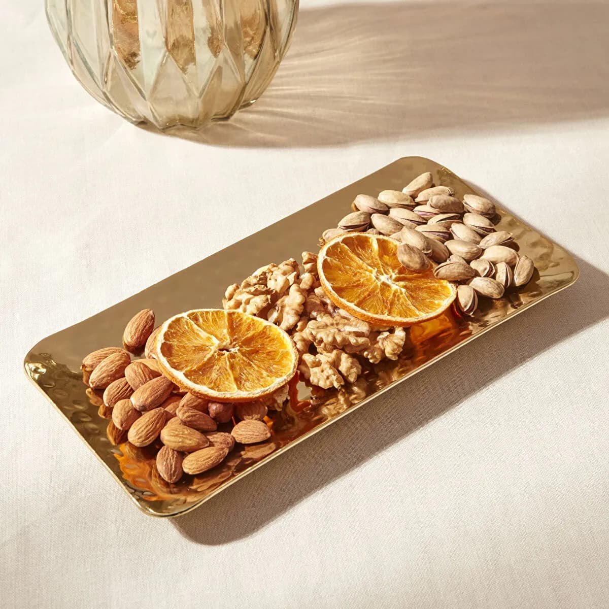 كاراجا لورين صينية ديكور 25×12 سم ذهبي