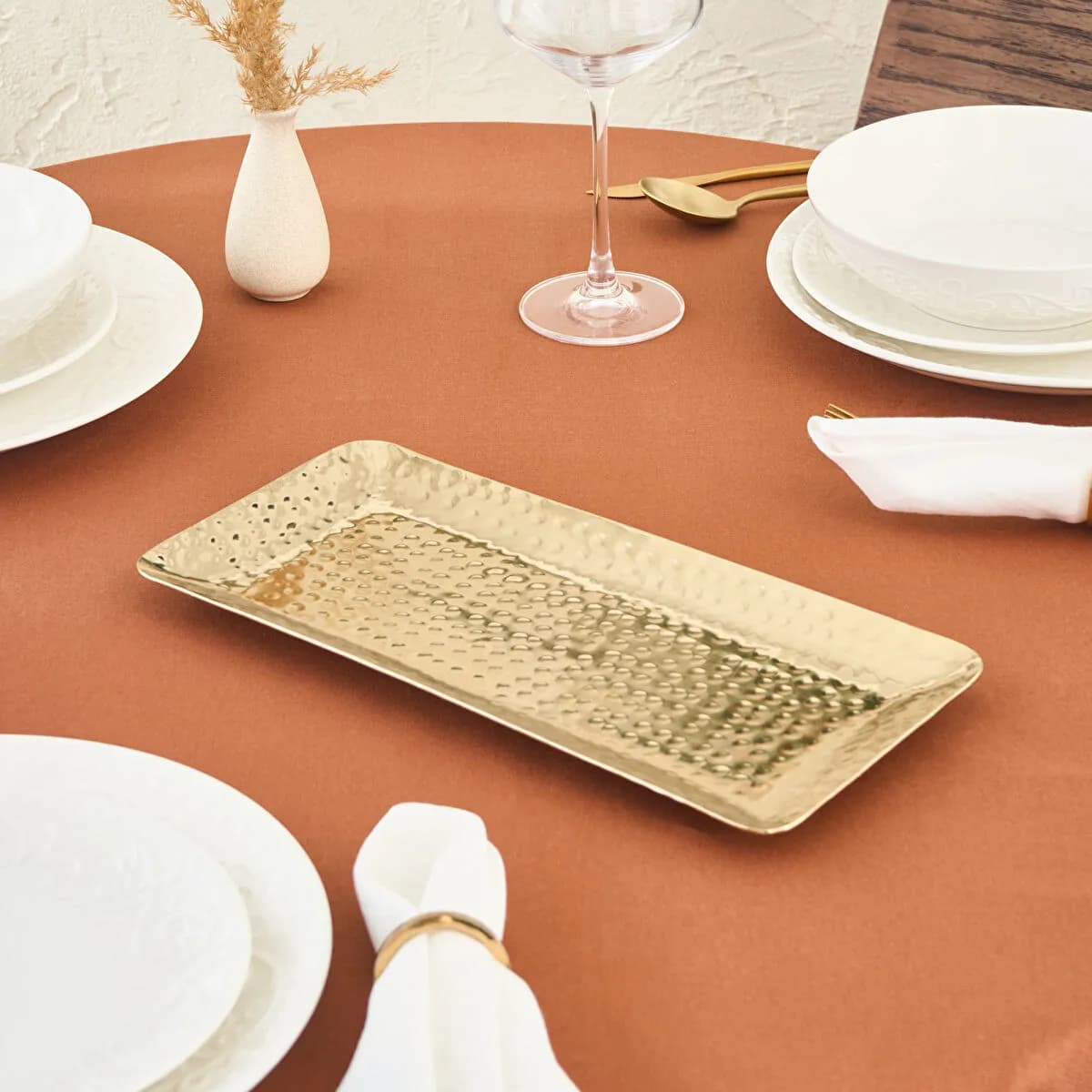 كاراجا هوم صينية ديكور لورين 33×15 سم ذهبي