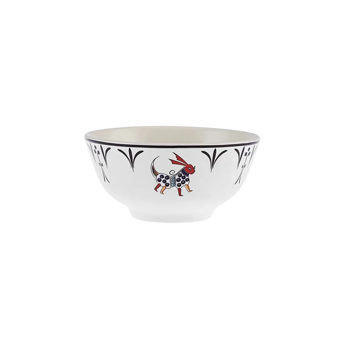 Karaca Paye Seljuk Series Goat Porcelain Snack Bowl 12 cm