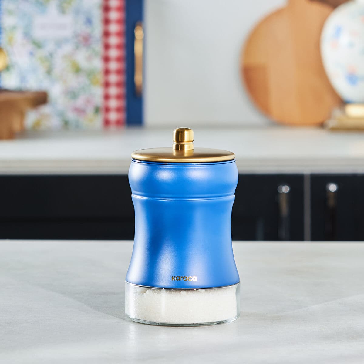 حاوية تخزين زجاجية مفرغة كاراجا بلو بيري مقاس S