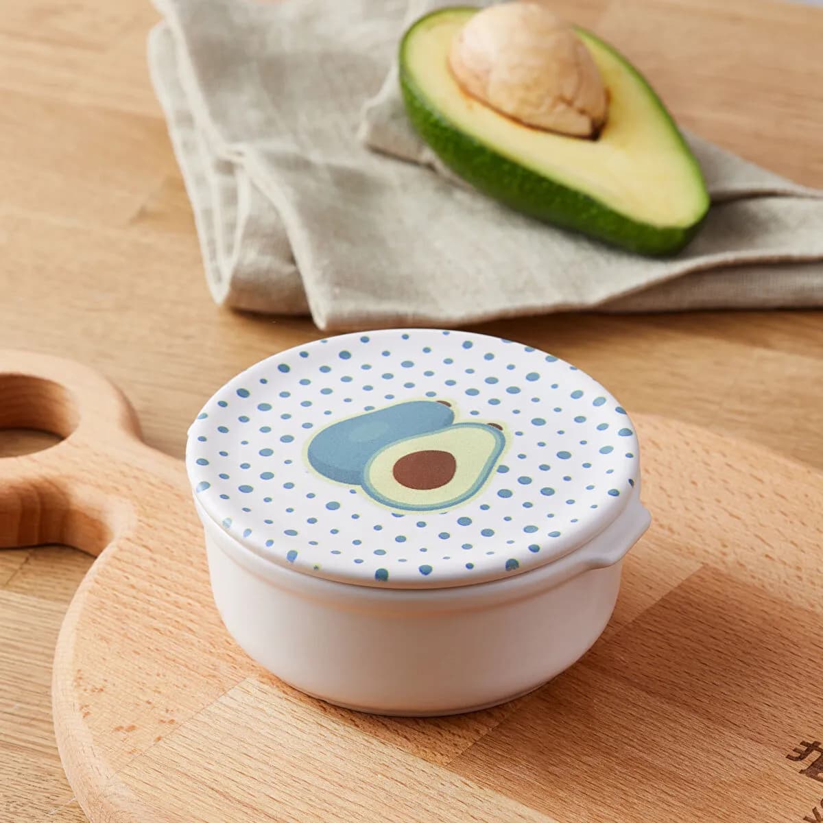 Karaca Polka Dot Avocado Breakfast Set with Lid