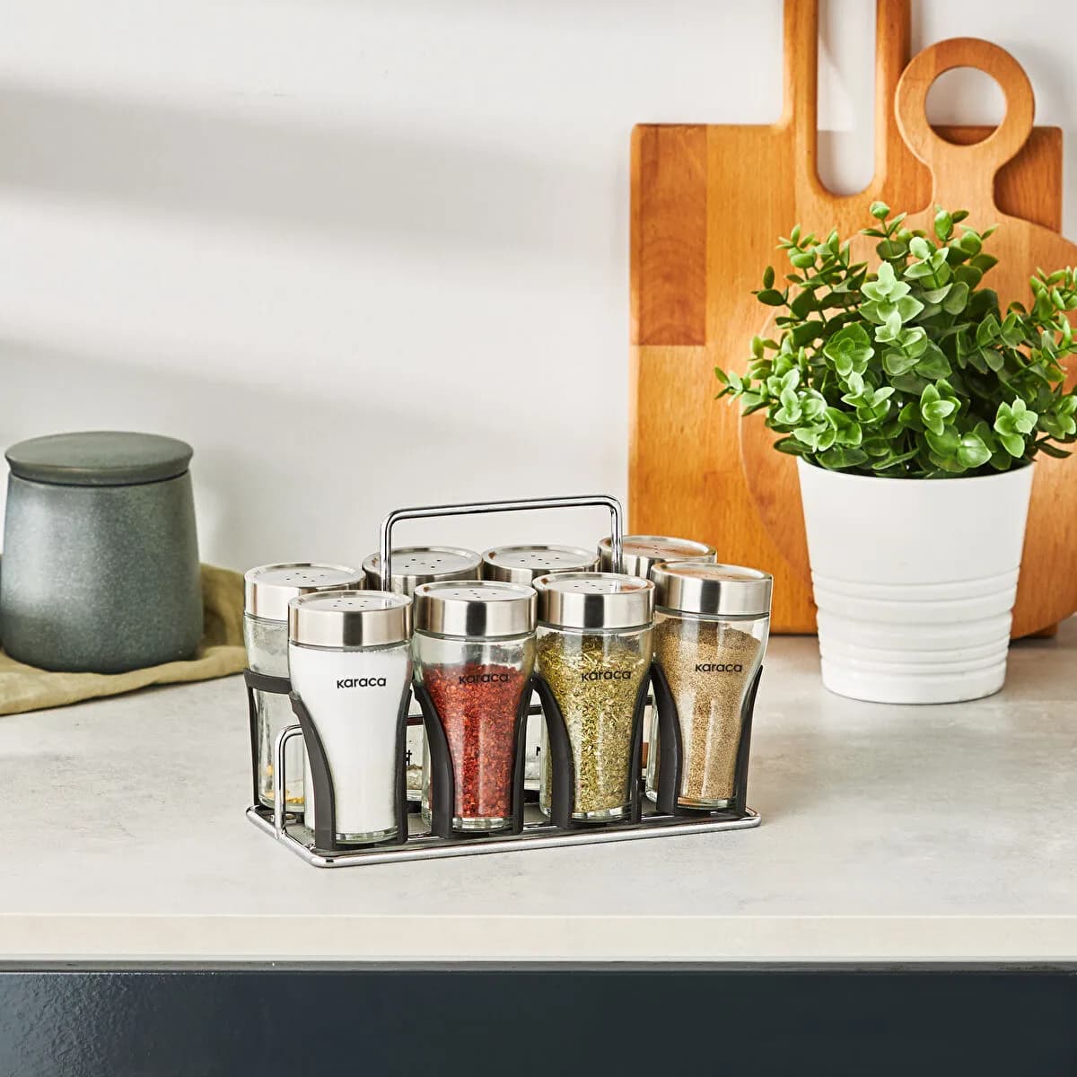 طقم توابل مستطيل كاراجا دانيكا 9 قطع