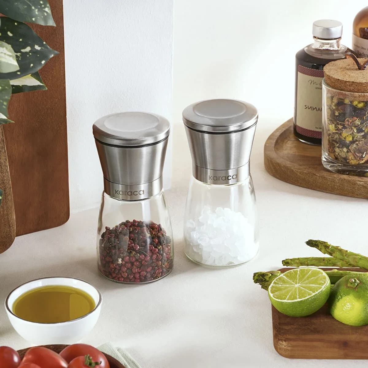 كاراجا تشيستر طقم مطحنة بهارات قطعتين 1 لتر