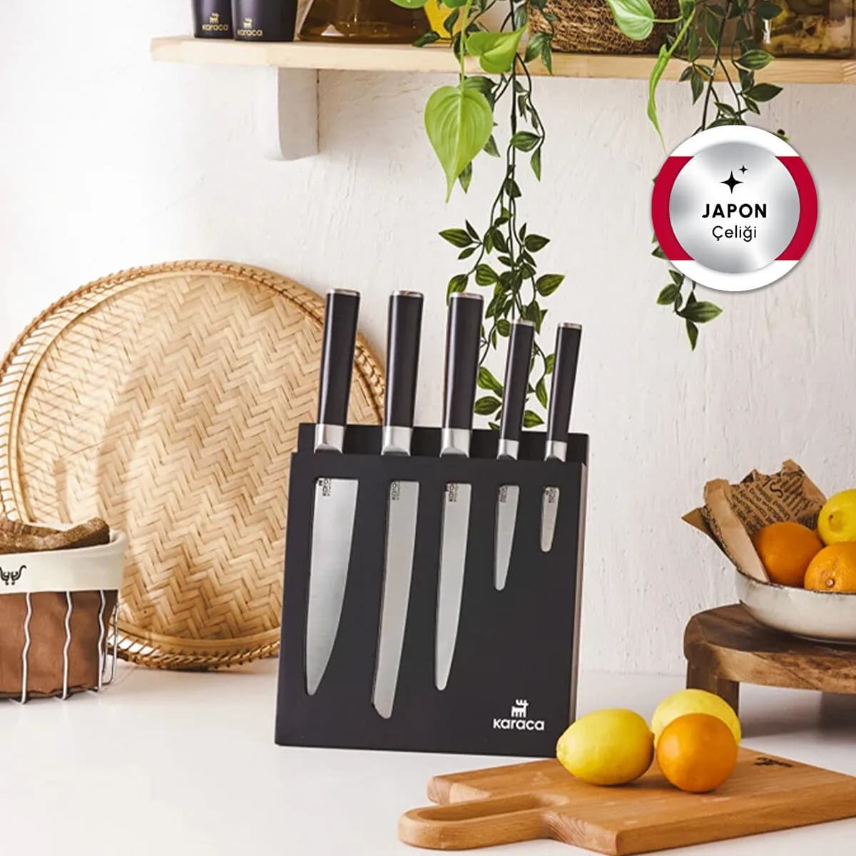 Karaca Samurai Hercules Japanese Steel 6 Piece Knife Set
