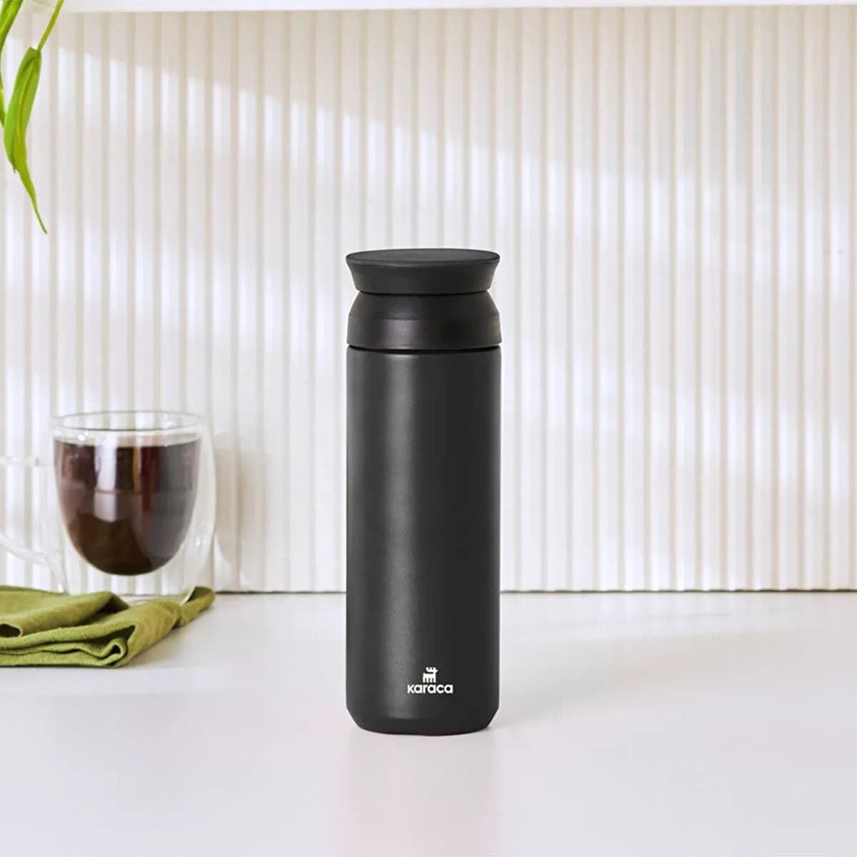 كاراجا رينبو ترمس ستيل مانع للتسرب أسود 500 مل