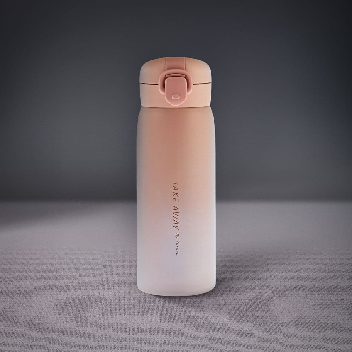 كاراجا سكاي فول ترمس ستيل مانع للتسرب وردي 350 مل