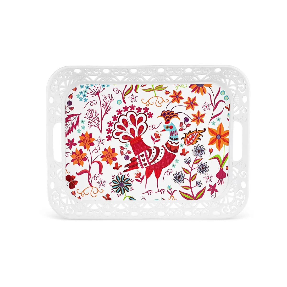 Apricot Eftelya Rectangular Tray