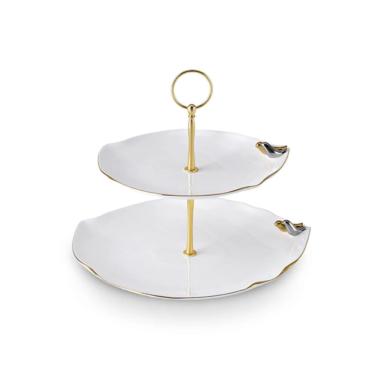 كاراجا x موجي أنلي حامل كعك بطوابق بطابع الطيور 27 سم