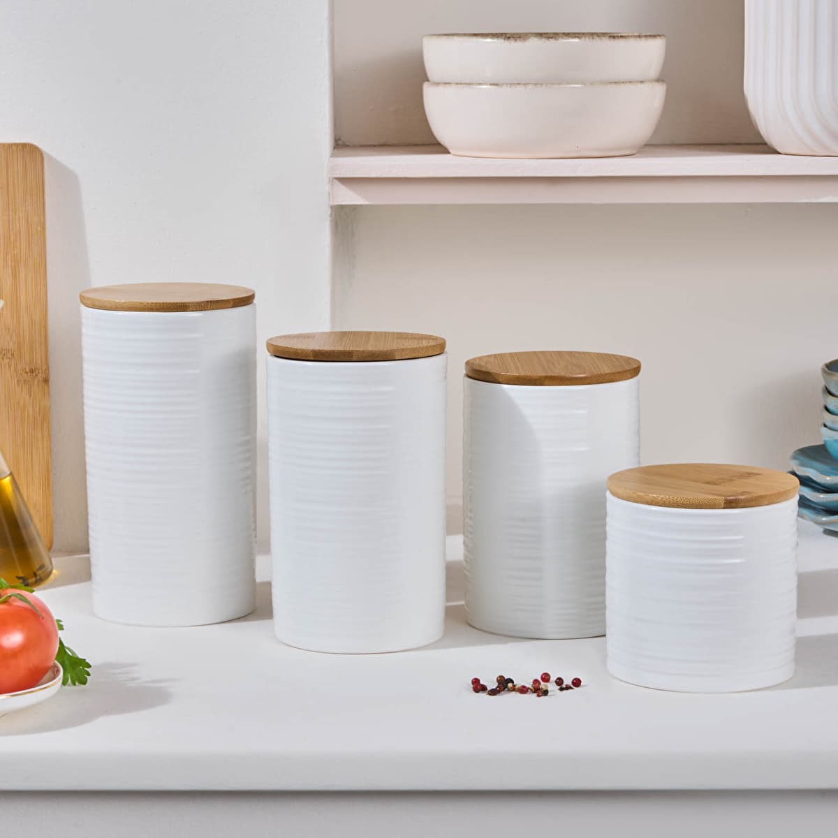 كاراجا هالي طقم بهارات بغطاء مفرغ للهواء 4 قطع