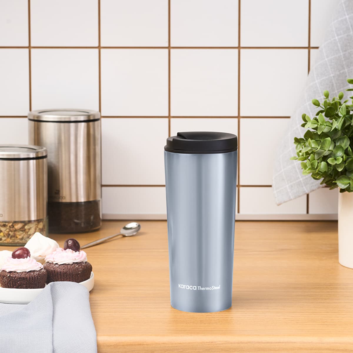 كاراجا شيني ترمس ستيل مانع للتسرب 450 مل