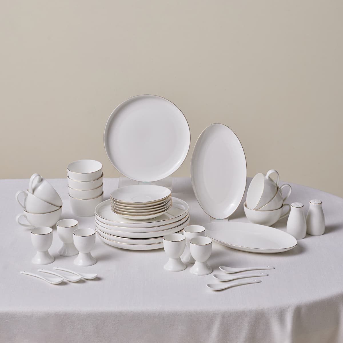 كاراجا إليجانس بون فافارو طقم إفطار 38 قطعة لـ 6 أشخاص ذهبي