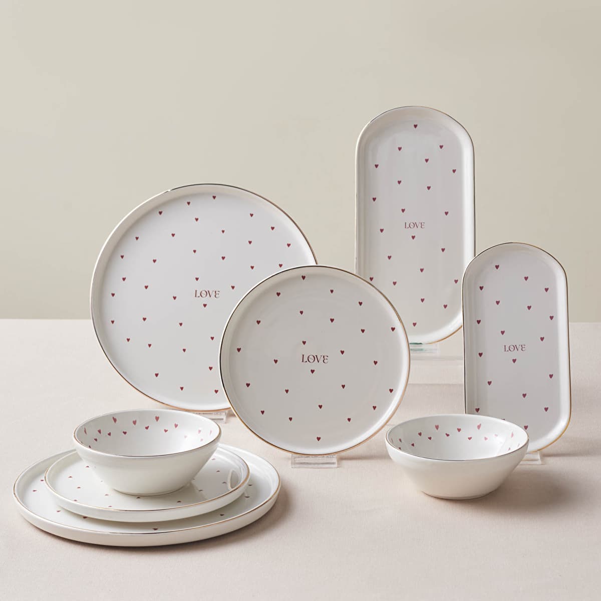 كاراجا لاف هارت طقم عشاء 8 قطع لشخصين