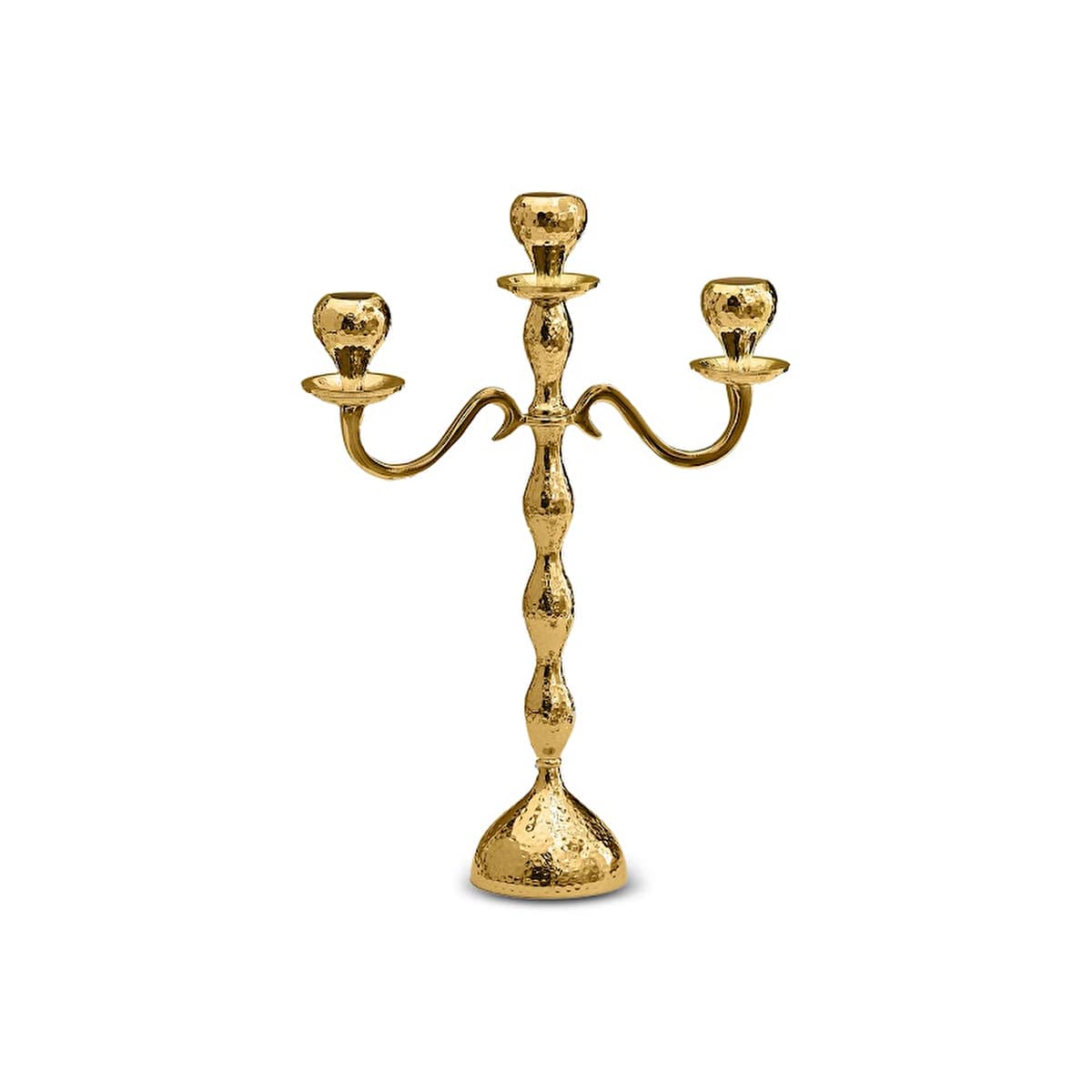 كاراجا هوم طقم شمعدان أرلين 3 قطع ذهبي 38×29 سم