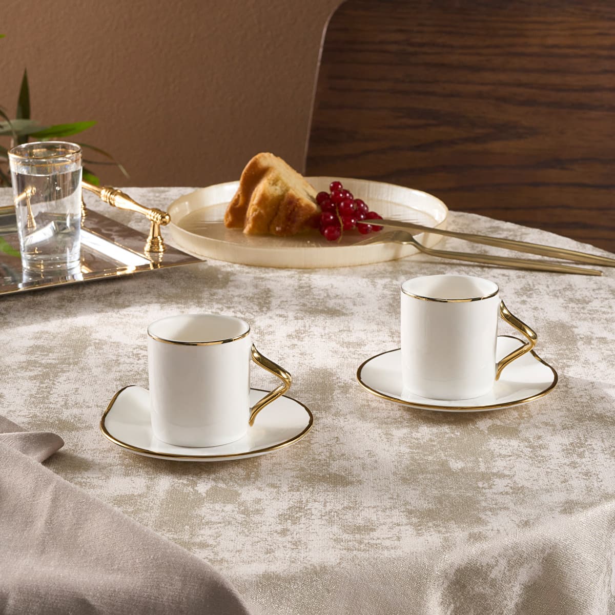 Karaca Charm Coffee Cup Set for 2 People 110 ml