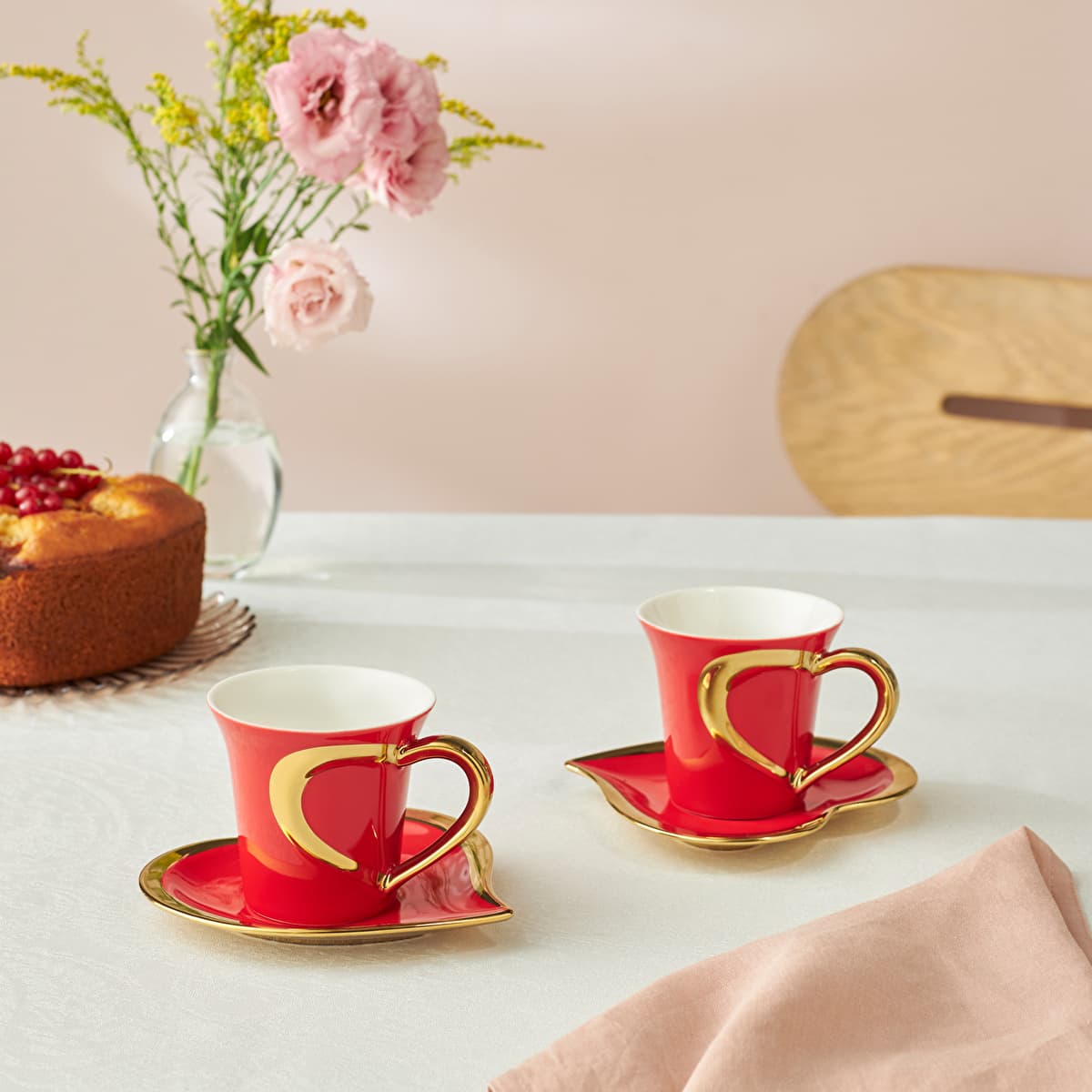 كوب شاي كاراجا بتصميم قلب لشخصين 220 مل