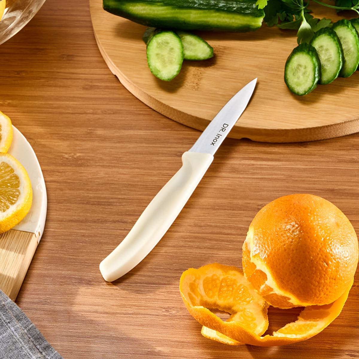 سكين تقشير دكتور إينوكس 19 سم كريمي