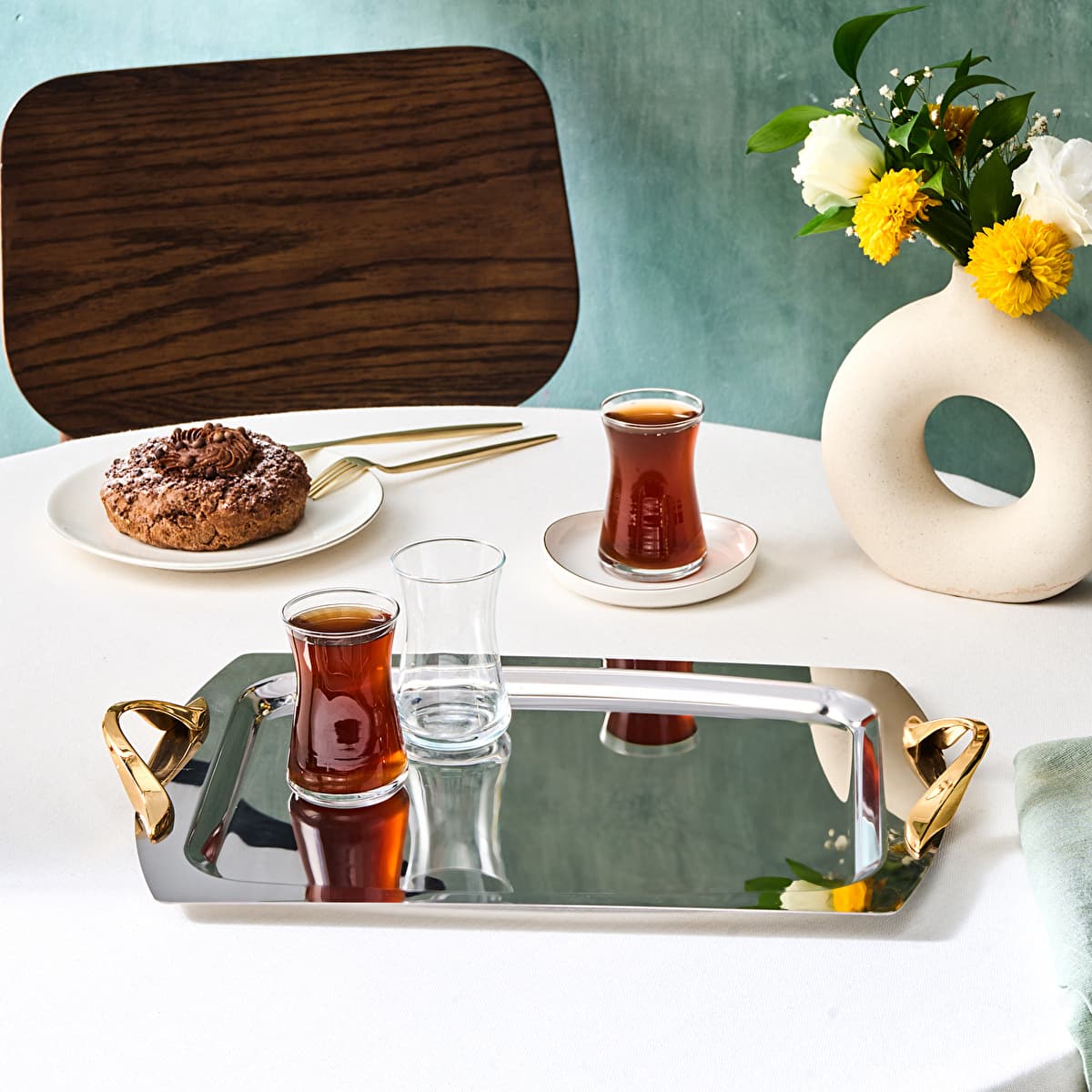 Karaca Plata Rectangular Steel Tray