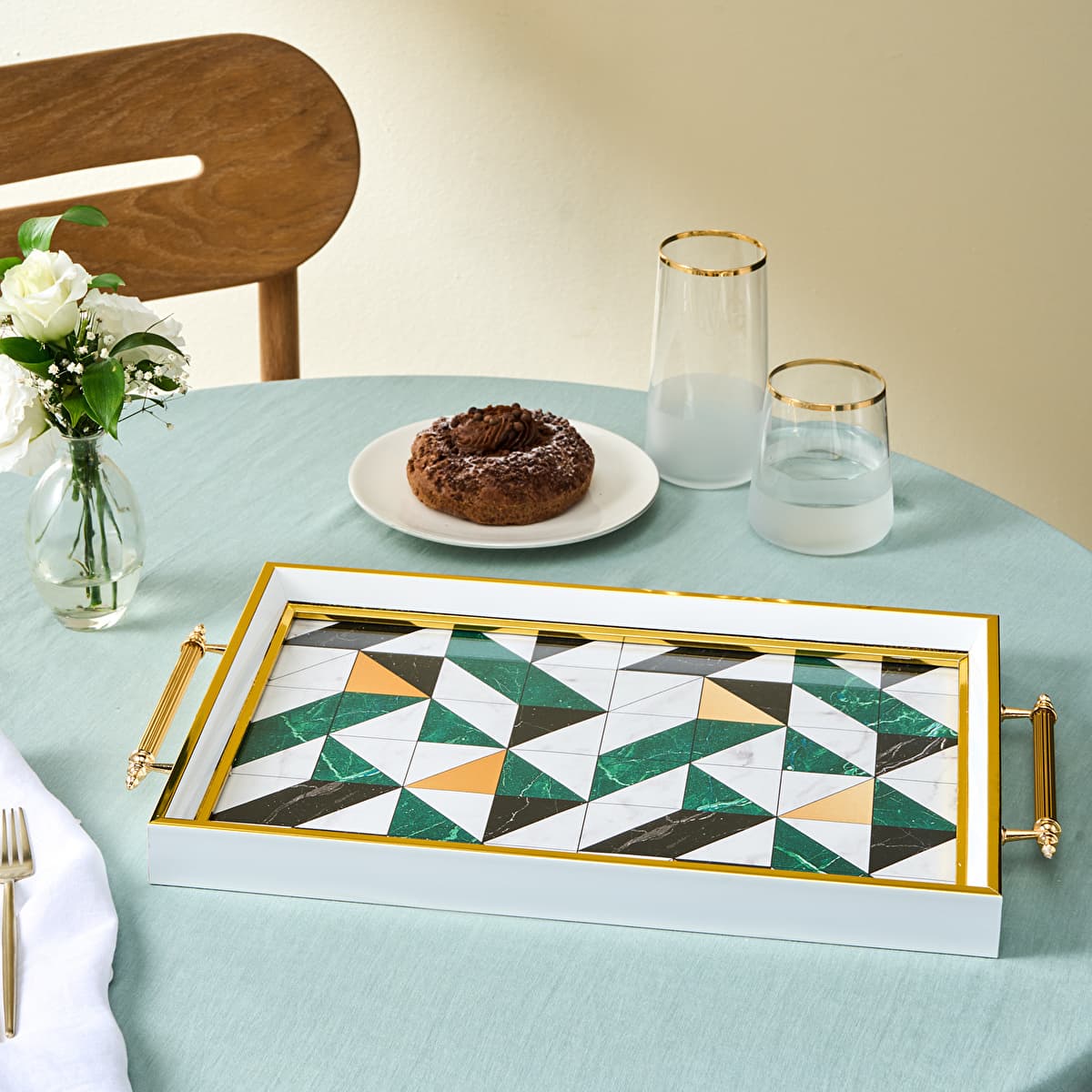 Karaca Niva Rectangular Tray 42 cm