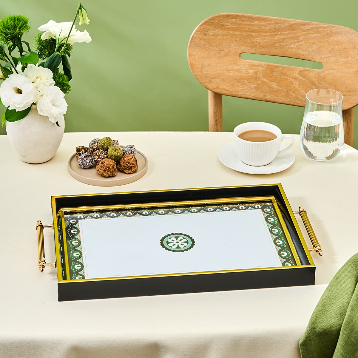 Karaca Lagada Rectangular Tray 48 cm