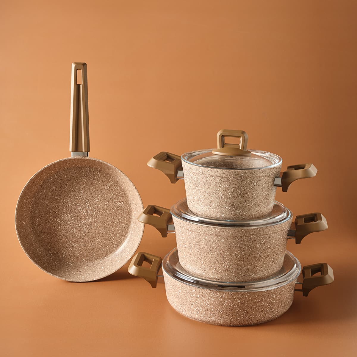 طقم أواني طهي كاراجا بايو جرانيت أليس 7 قطع