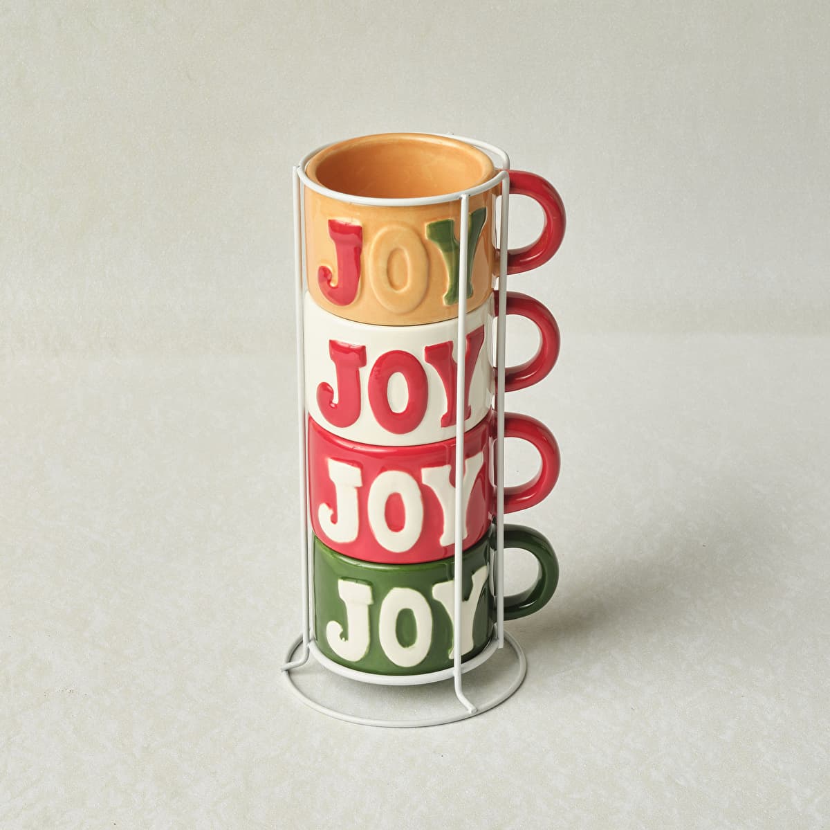 طقم فناجين شاي كاراجا نيو يير جوي لـ 4 أشخاص مع حامل 150 مل