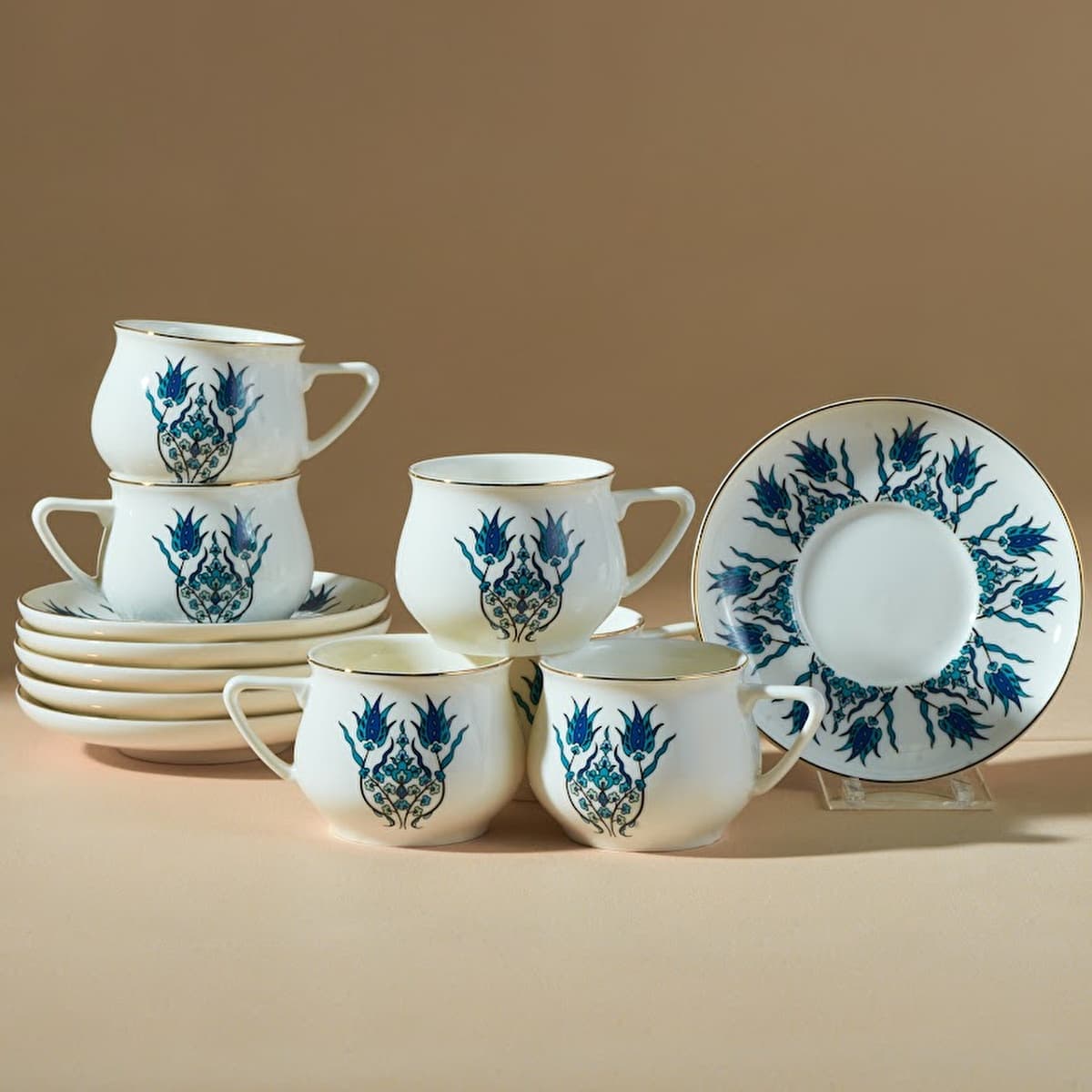 Karaca Iznik New Form 6 Person Coffee Cup Set 100 ml