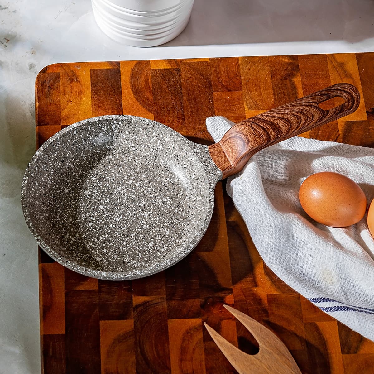 مقلاة صغيرة كاراجا بايو جرانيت دارك سيلفر 14 سم رمادي