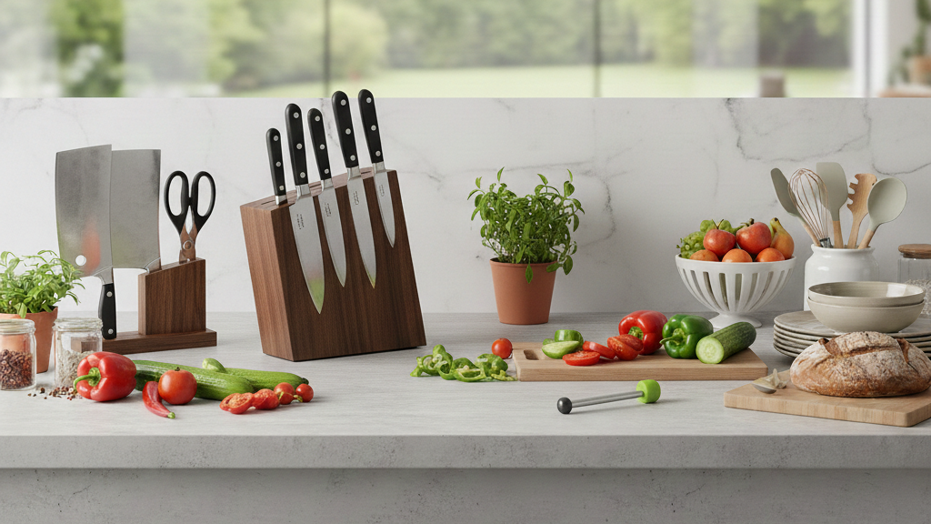 طقم سكاكين وشفرات